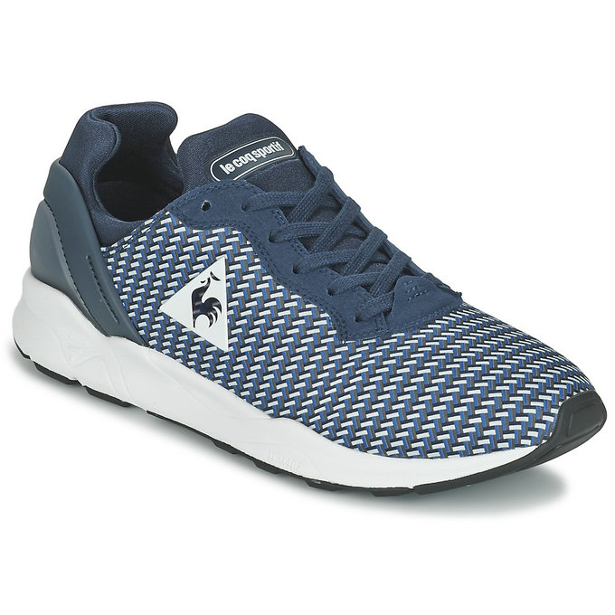 Le Coq Sportif Lcs R Xvi Geo Jacquard Bleu Chaussures Baskets Basses Homme